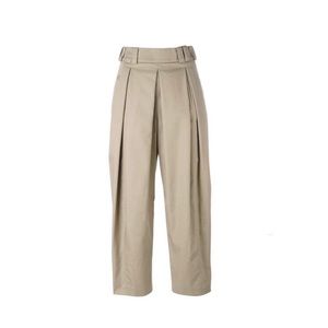 Khaki Alexander Wang High-Rise Straight Trousers